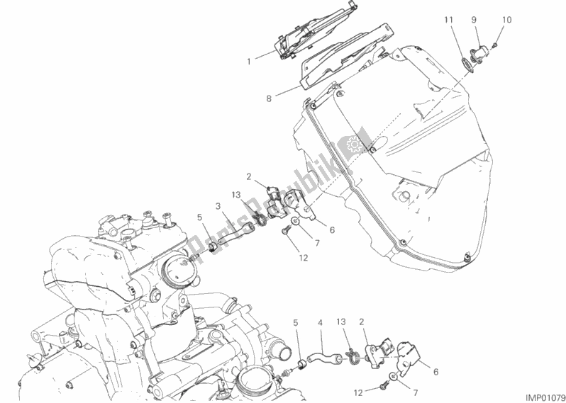 All parts for the Engine Control Unit of the Ducati Multistrada 1260 Touring USA 2020